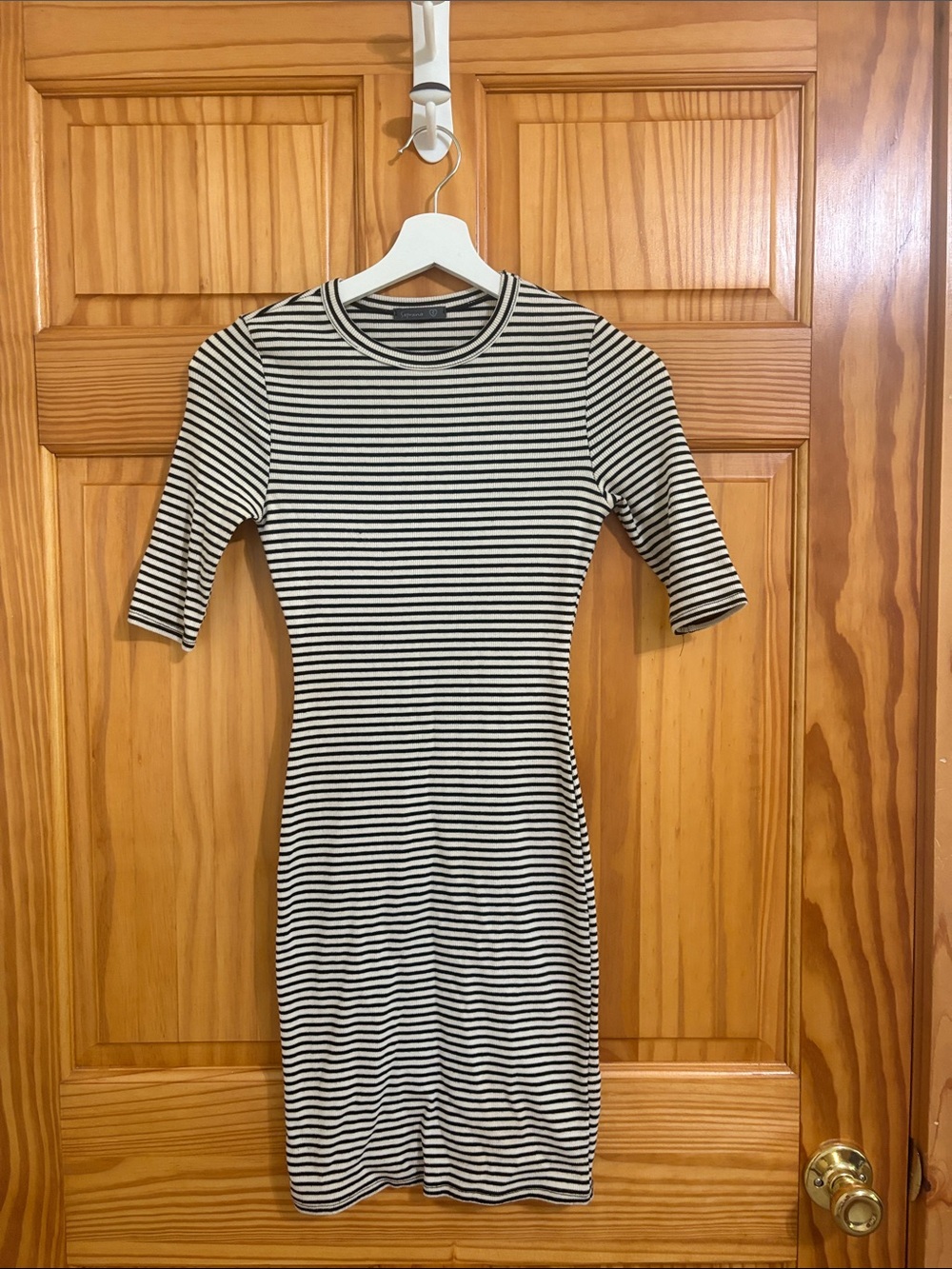 Nordstrom Size Small Black and White Vintage Y2K Mini Dress